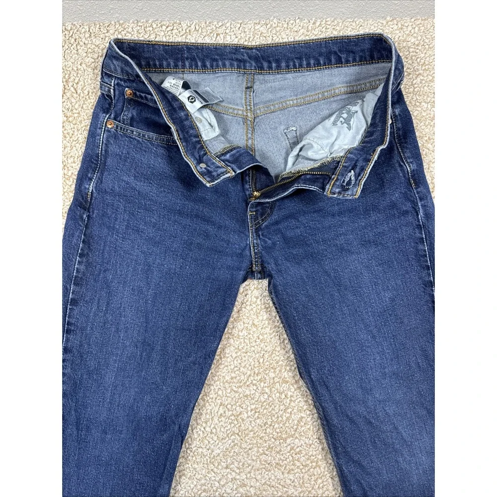 Levis 514 Jeans Mens 31x32 Blue Denim Straight Leg Stretch Medium Wash Pants